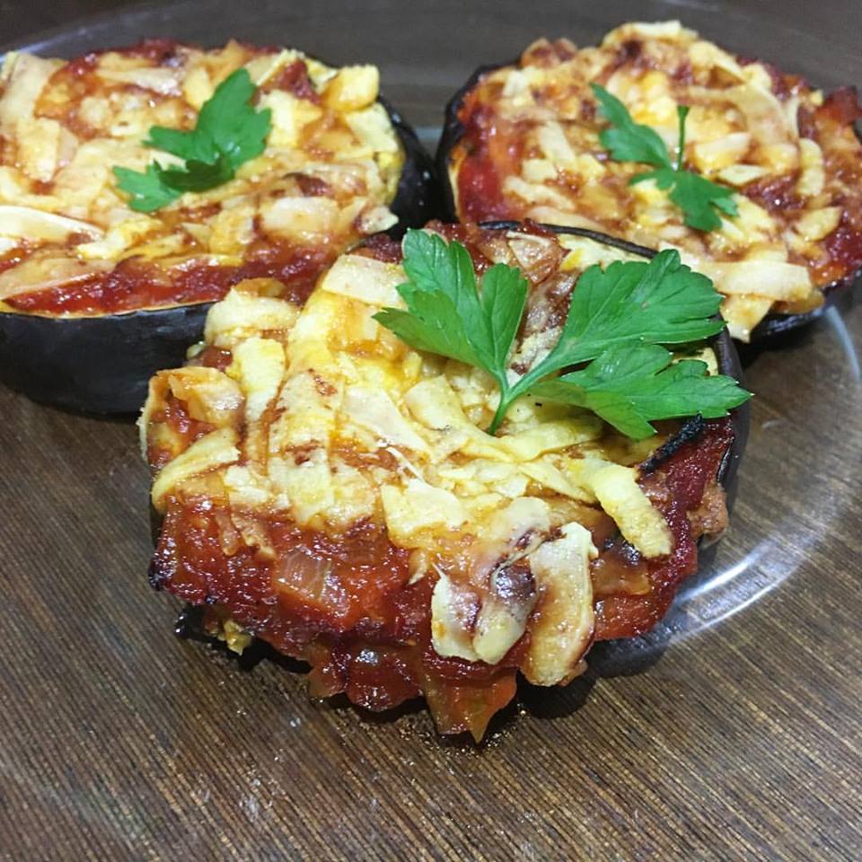 Berinjela à parmegiana no forno