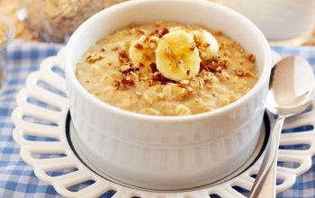 mingau de aveia com banana