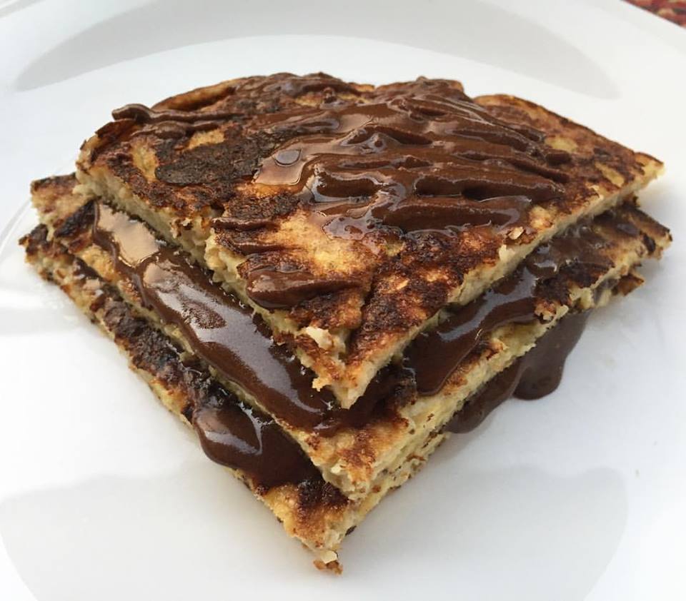 Panqueca de banana de frigideira